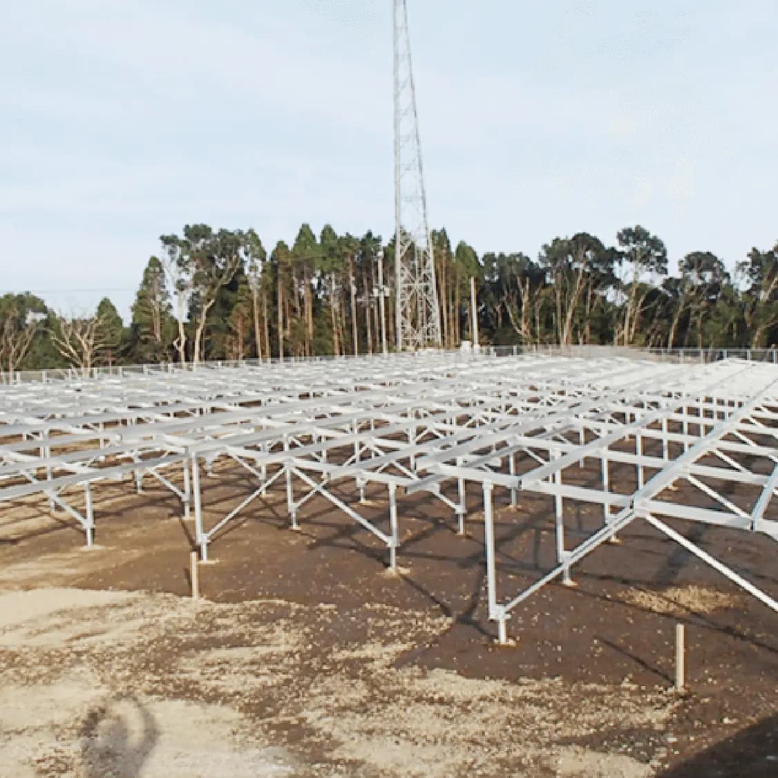Framing of solar farm